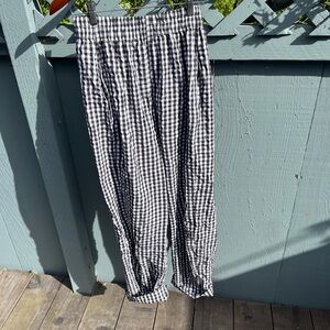 Black and White Gingham Pants